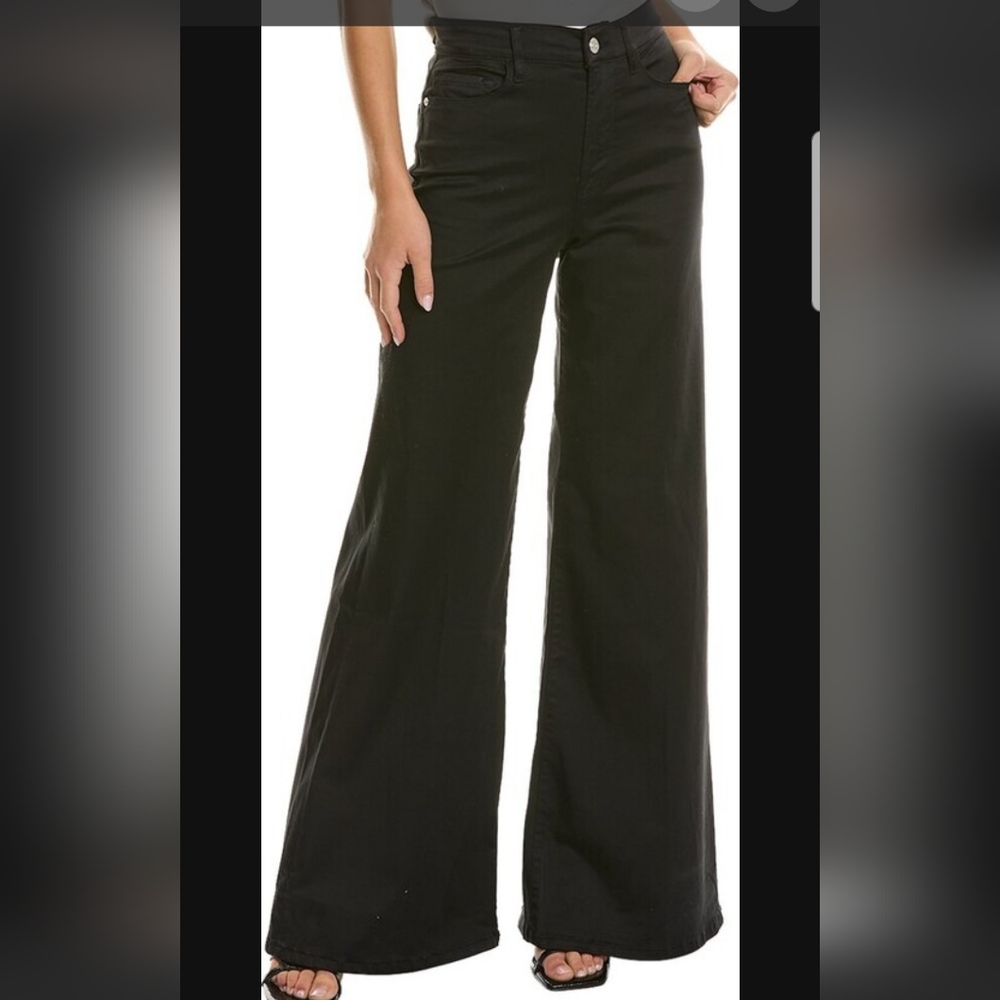 Frame Black Wide-Leg Pants